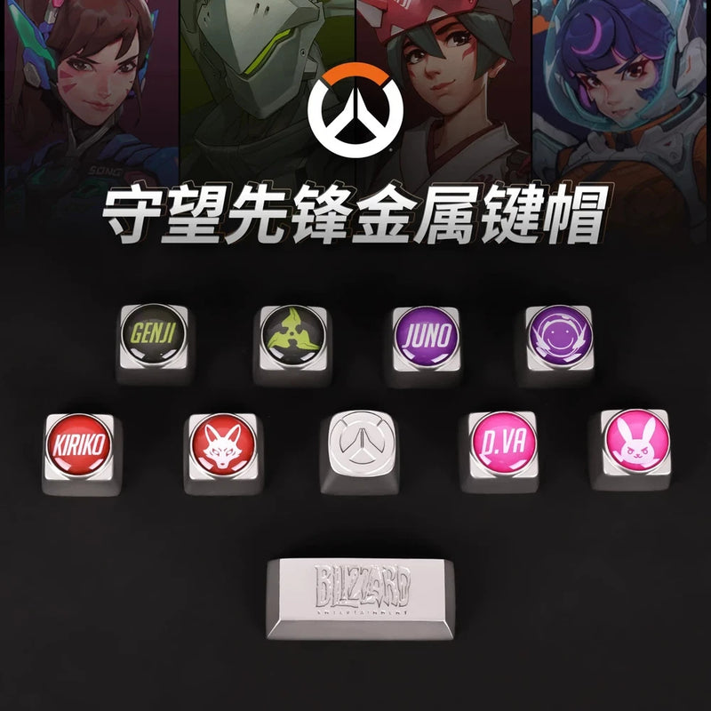 Blizzard Official Overwatch Metal Keycap ¨C Licensed Gaming Keyboard Accessory Model