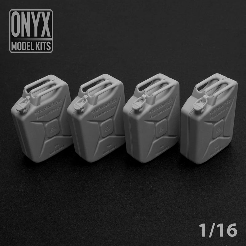 ONYX MODEL KITS | 1:16 | 1/16 | German Jerry Cans (x4) | WW2 | Model