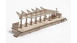 UGears Plywood Railway Platform Collectible Mechanical Model Model