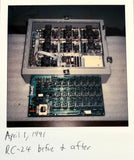 Vintage Photo 1990s POLAROID Abstract Strange Circuit Board Model