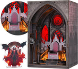 Book Nook Kit, DIY Gothic Miniature Dollhouse for Adults, Teens and Beginners, 3 Model