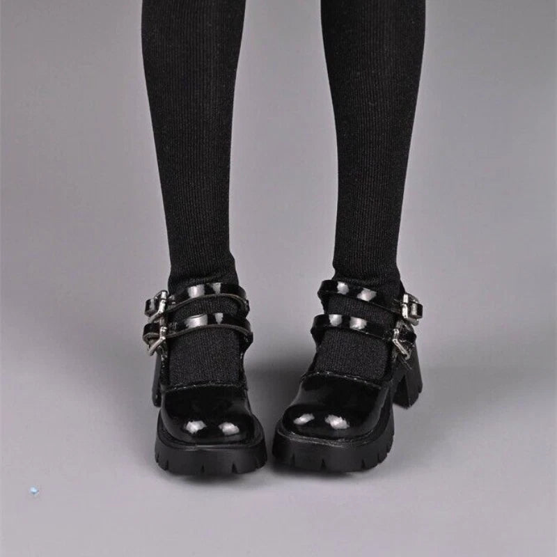 1/6 Scale Girl Doll Shoes PU Shoes Model 12" Action Figure Soldiers Accessories Model
