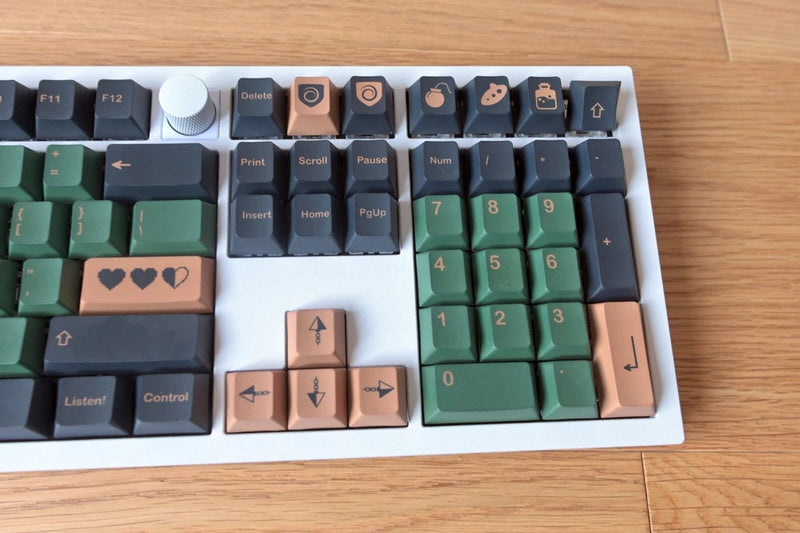 Green Black Zelda Link Hero Keycap Set | Cherry MX | Mechanical Keyboard | PBT Model