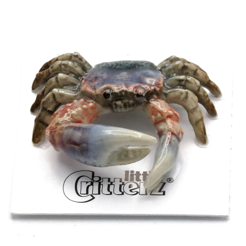 Little Critterz Fiddler Crab "Claw" - Birthday Gift Miniature Porcelain Figurine Model
