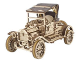 Mechanical Ugears Wooden 3D puzzle Retro Car UGR-T model Self-Assembly kit Model