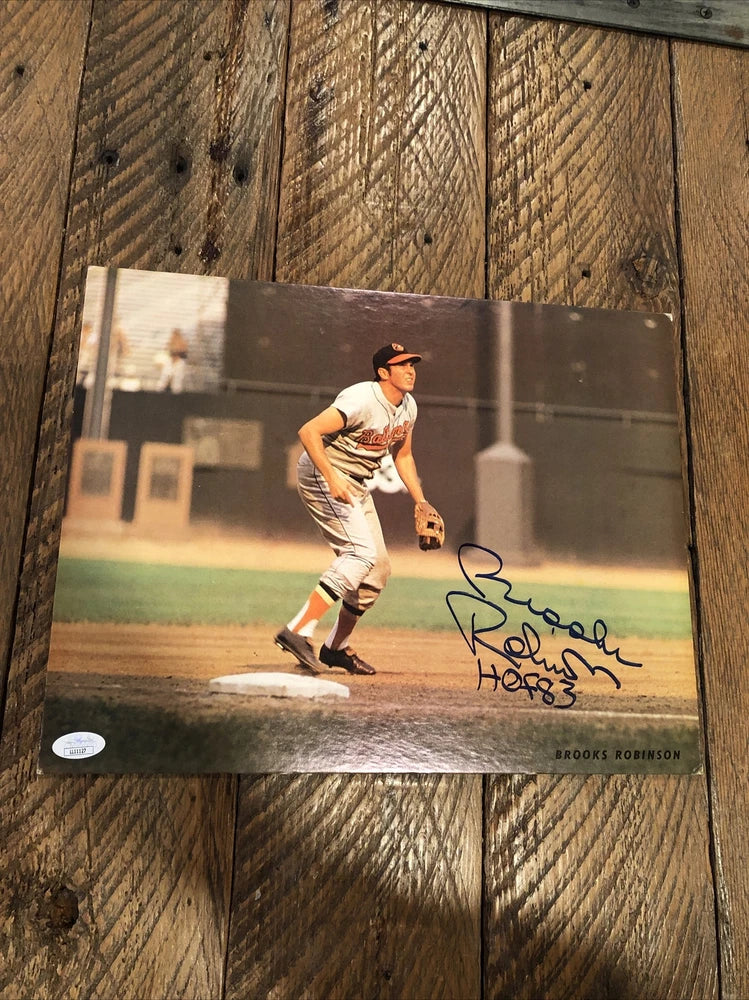 BROOKS ROBINSON AUTOGRAPHED SIGNED 11x14 BOARD PHOTO JSA Certified! Orioles HoF Model