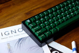 Emerala Green Doubleshot ABS Keycap Set Semi-transparent Key Caps Model