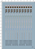 1/50 1/64 2-5mm Heavy Crane warning labels Model Kit Markings Water Slide Decal Model