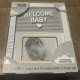 Moon & Stars Letterboard Baby Picture Frame 164 Changeable Letter Number Shape Model