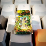 Rick and Morty Artisan Keycap, Rick and Morty, ESC Resin Keycap, Custom anime Model