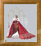 Sale! Complete Xstitch Kit "RL51 HOLIDAY QUEEN" by Passione Ricamo Model