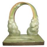 ANRI Woodcarvings Rainbow Figurine Display Stand 7-Inches Tall Model