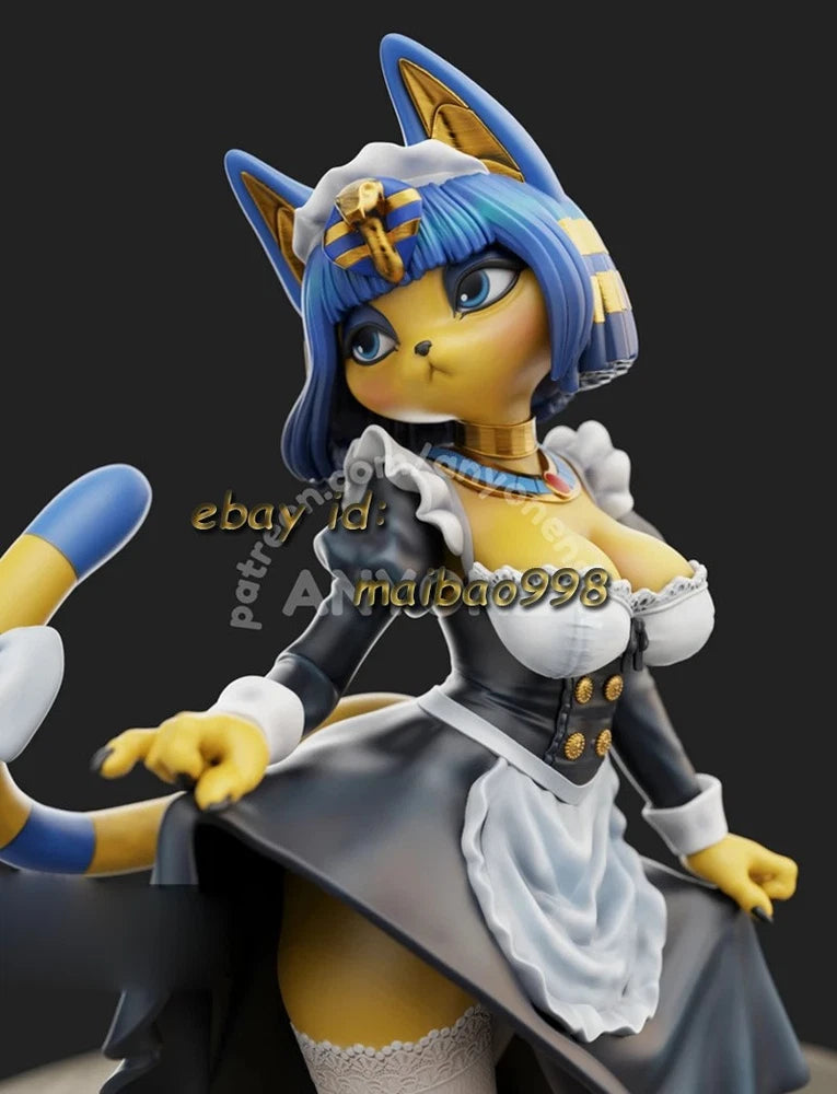 3D Print Ankha NSFW Garage Kit Figure Model Kit Unpainted Unassembled gk 1/8 1/6 Model