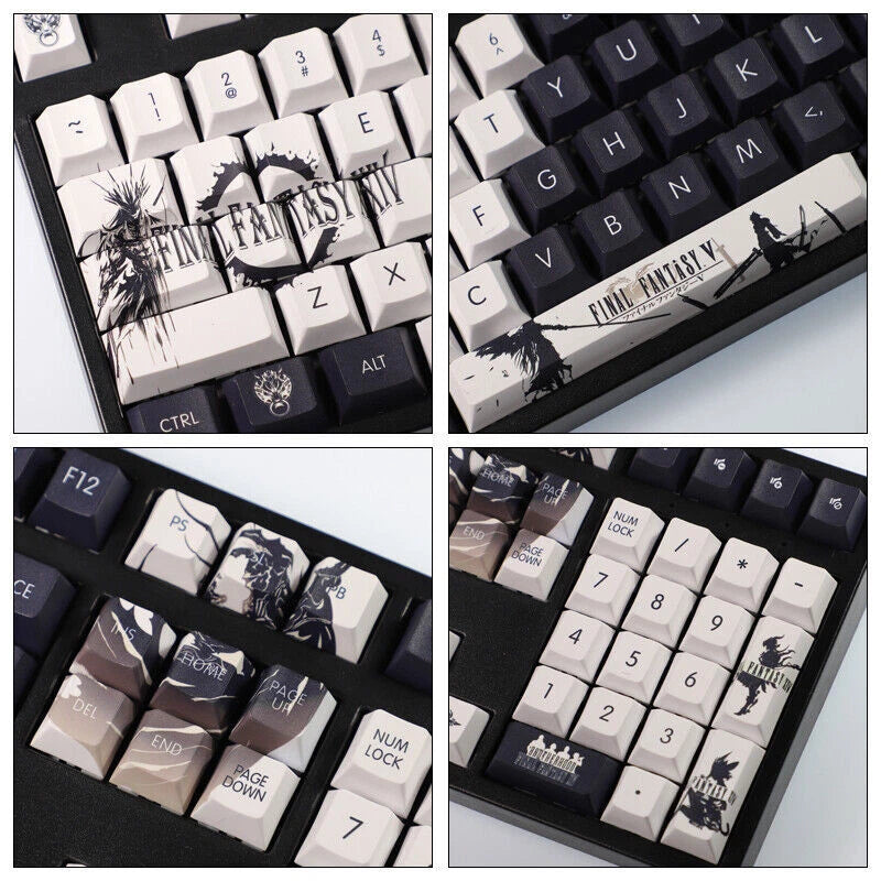 FF14 Final Fantasy XIV 108 Keycap Set PBT Cherry MX Mechanical Keyboard  Boxed Model