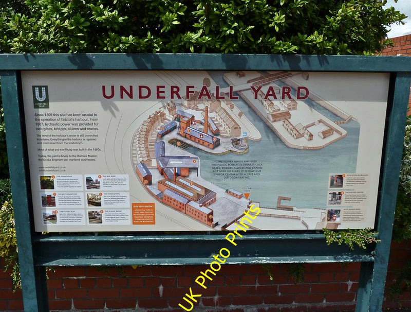 Photo 6x4 Information Board Hotwells Bristol Harbour c2016 Model