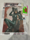 5D DIY Diamond Art Painting, Embroidery Kit Craft Comic Cat Woman w/Black Cats Model