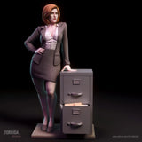 1/24 1/10 1/8 1/6 Scale Model Dana Scully  Fan Art Multi Part Resin Kit Model