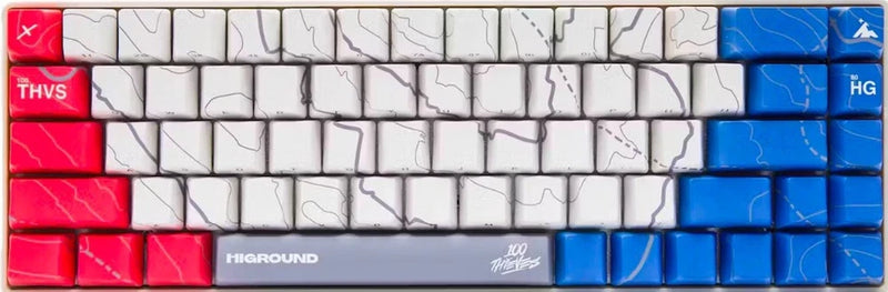 Higround x 100 Thieves Cartograph 65% Keycap Set (68 Keys) Model