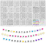 ARTDOT 1400 PCS Letter Beads for Jewelry Making Kit, 28 Styles Alphabet Beads fo Model