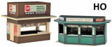 HO Scale - NEWSSTANDS, pkg of 2 As Shown "Building Kit" - 933-3773 Model