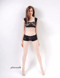 1Set 1/6 Black Bikini Model Vest Underwear For 12" Action Figure Model