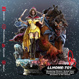 1/6 Princess Diorama & Beast 3D Print Model Unpainted Garage Kit Statue Figure Model