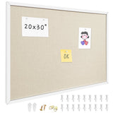20x30 Inch Linen Cork Board Wall Hanging Bulletin Memo Message Pin Decor Model
