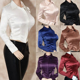 1/6 Female Office Silk Shirt Tops Clothes Model For 12''PH TBL JO Figure Body Model