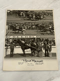 Proud Moment 1974 Freehold Raceway Harness Racing Photo Board Vitrano Model