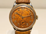 VINTAGE RARE WW2 MILITARY SUB SECOND SWISS MEN'S 31mm WATCH "ANKER" ANCHOR Model
