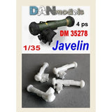 FGM-148 JAVELIN (4 PCS) 3D RESIN - Scale Model Kit Dan Models 35278 Scale 1:35 Model