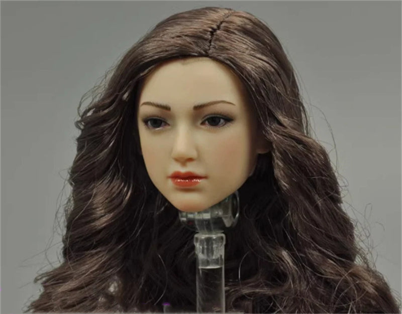 TBLeague 1/6 2019-S38 Curls Slightly Fat Girl Head Sculpt Carved Model Toys Model
