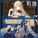 Wuthering Waves 127 Keycaps Cartethyia Dye-sub PBT Keys for Cherry MX Keyboard Model