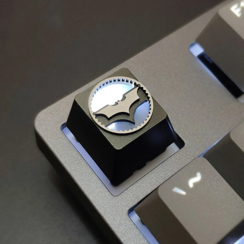 Batman Keycap Metal Key cap For Cherry MX Keyboard Light transmission New Model