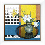 DIY Counted Cross Stitch Kit "Charm of color" 10.6x10.6 in / 27.0x27.0 cm Model