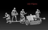 1/35 Scale WwII The German Army 6 Gunner Soldiers Model Kit Resin Printed Model