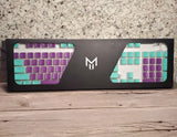 Matrix Keyboard Keycaps Aquamarine & Purple ? New in Box ? MX Compatible Set Model