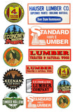 1:87 HO scale model lumber yard company store signs Model