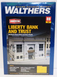 HO Scale Walthers Cornerstone 933-3772 Liberty Bank & Trust Building Kit Model