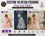 Personalized 3D Portrait Statue Hand Painted from Your Photo Custom Gift Model