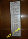 Photo 6x4 St Cuthbert, Aldingham: incumbency board  c2015 Model