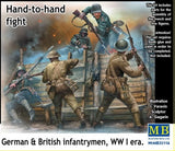 German & British infantrymen, Hand-to-Hand fight  WWI era  1/35 MasterBox 35116 Model
