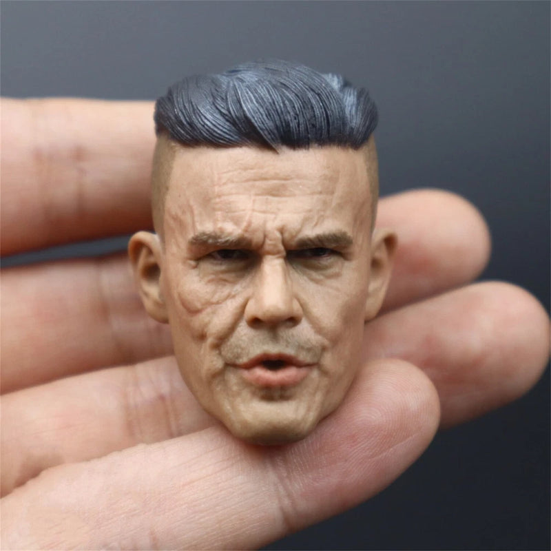 1/6 Open Mouth Cable Head Carving Sculpt Model Toys Model