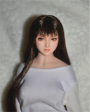 1/6 Painted Cute Doll Head Sculpt Model Fit 12in Figures Model