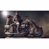 1/24 resin figures model Motorcycle beauty Unassembled Unpainted Model