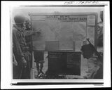 Photo:Solomon Islands 1940s U.S. Soldiers Reading News Bulletin Board WWII Model