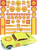 Shell water-slide decals 1/64, 1/43, 1/32, 1/24, or 1/18 scale slot car model Model