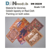 Material for Dioramas Gobelin tapestry on Real Cloth Dan Models 35239 Scale 1:35 Model
