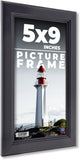 5x9 Contemporary Black Wood Frame with UV Acrylic and Acid Free Foam Board Model