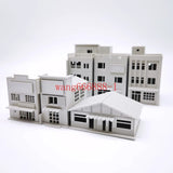 1/64 S Scale Buildings Train Railway Layout Modern DIY Model House Hut Scene A-F Model